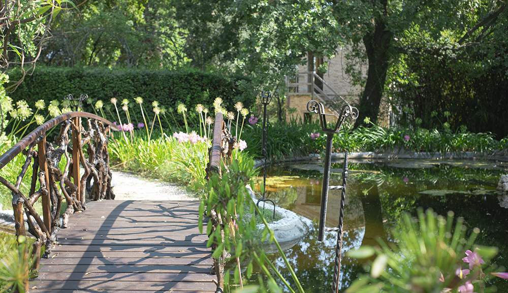 Ponte cinese e Chitalpa tashkentensis